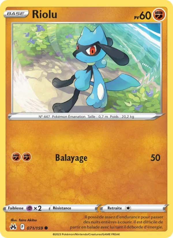 Riolu – carte Pokémon TCG Commune n°071