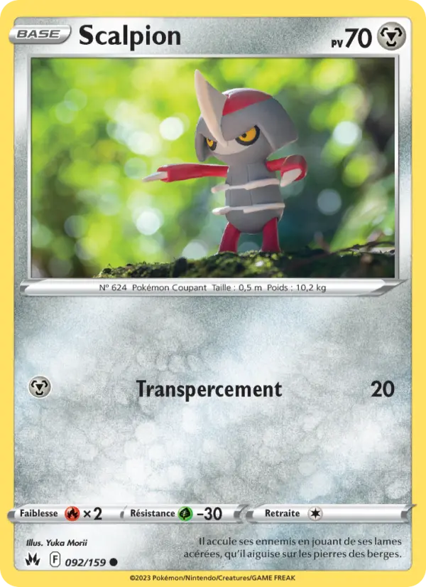 Scalpion – carte Pokémon TCG Commune n°092