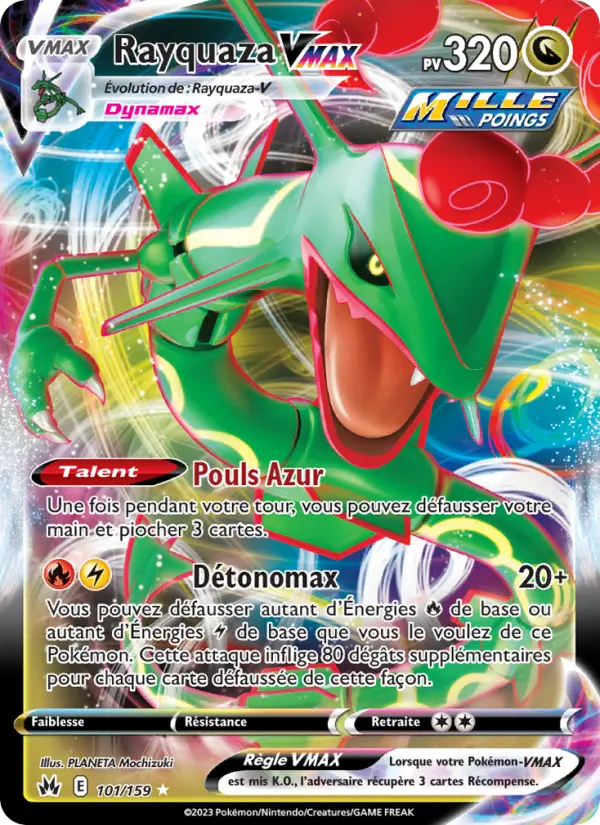 Rayquaza VMAX – carte Pokémon TCG Holo Rare VMAX n°101
