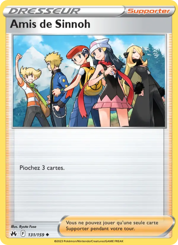 Amis de Sinnoh – carte Pokémon TCG Peu Commune n°131