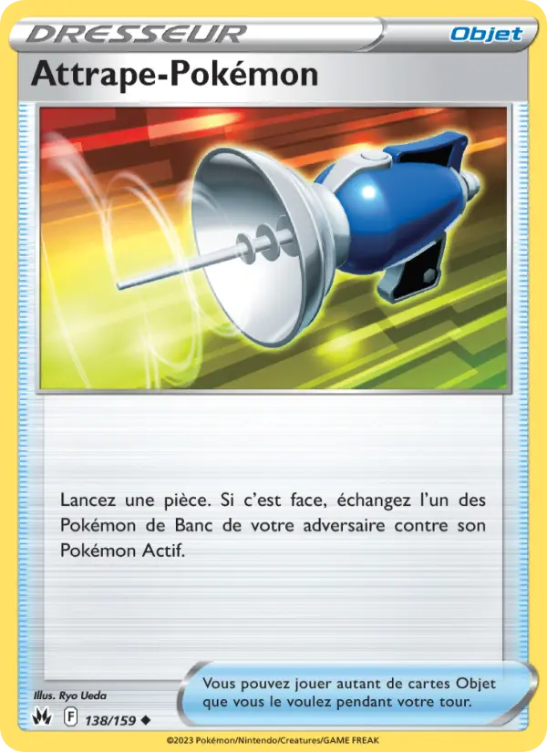 Attrape-Pokémon – carte Pokémon TCG Peu Commune n°138