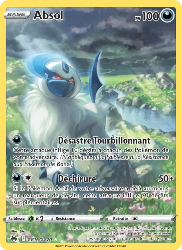 Absol – carte Pokémon TCG Rare n°GG16