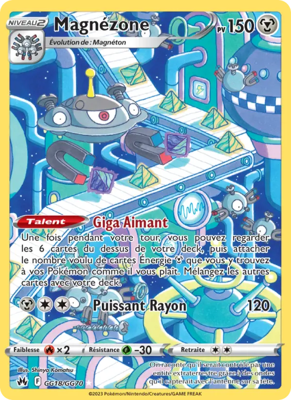 Magnézone – carte Pokémon TCG Rare n°GG18
