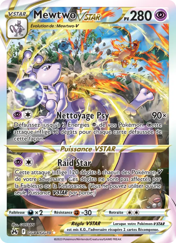 Mewtwo VSTAR – carte Pokémon TCG Ultra Rare n°GG44