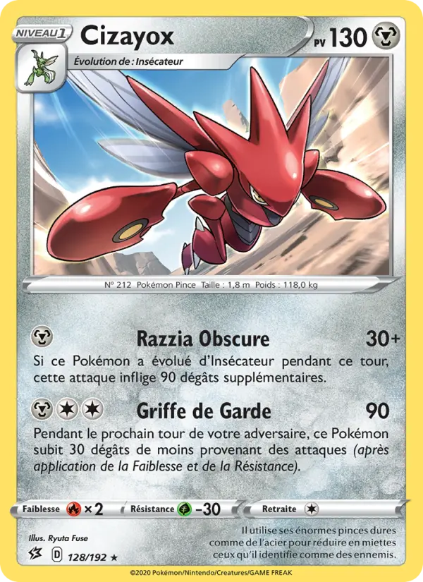 Cizayox – carte Pokémon TCG Rare n°128