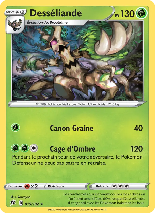 Desséliande – carte Pokémon TCG Rare n°15