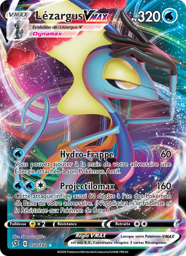 Lézargus VMAX – carte Pokémon TCG Holo Rare VMAX n°50
