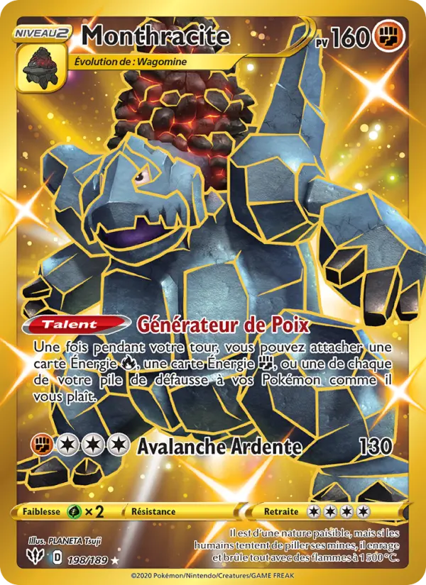Monthracite – carte Pokémon TCG Magnifique rare n°198