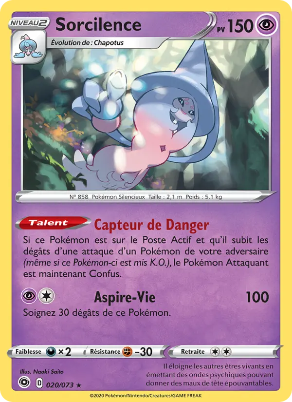 Sorcilence – carte Pokémon TCG Holo Rare n°20