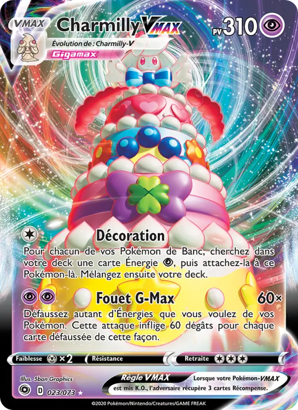 Charmilly VMAX – carte Pokémon TCG Holo Rare VMAX n°23