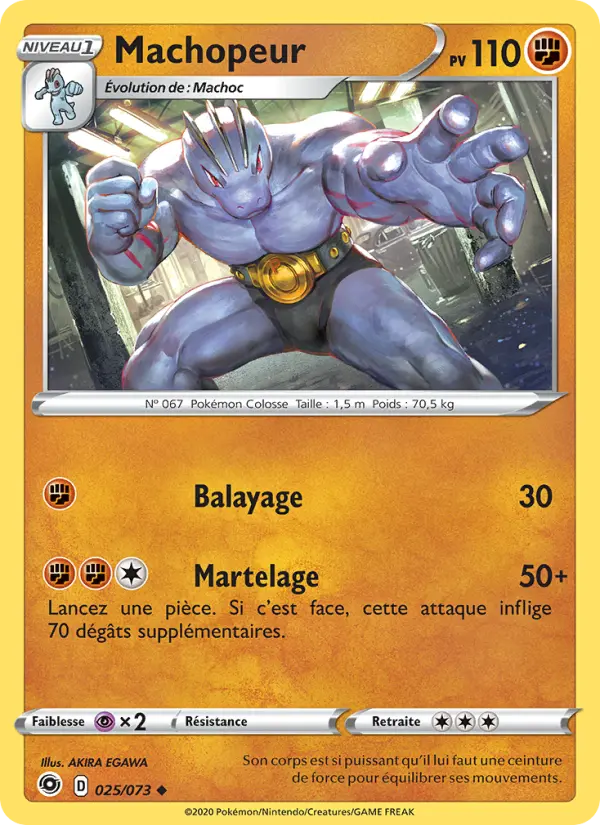 Machopeur – carte Pokémon TCG Peu Commune n°25