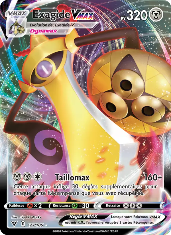 Exagide VMAX – carte Pokémon TCG Holo Rare VMAX n°127