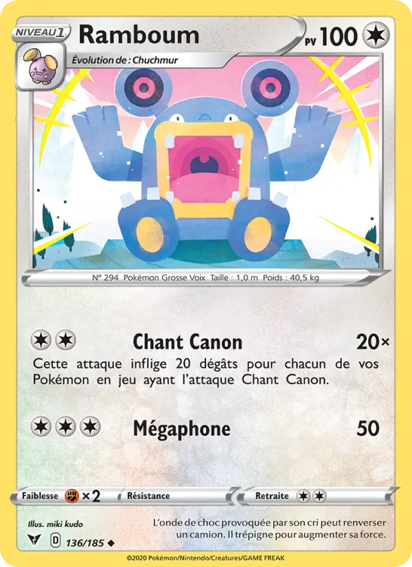 Ramboum – carte Pokémon TCG Peu Commune n°136