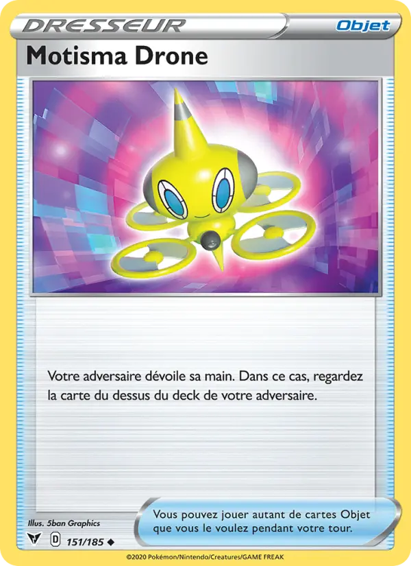 Motisma Drone – carte Pokémon TCG Peu Commune n°151