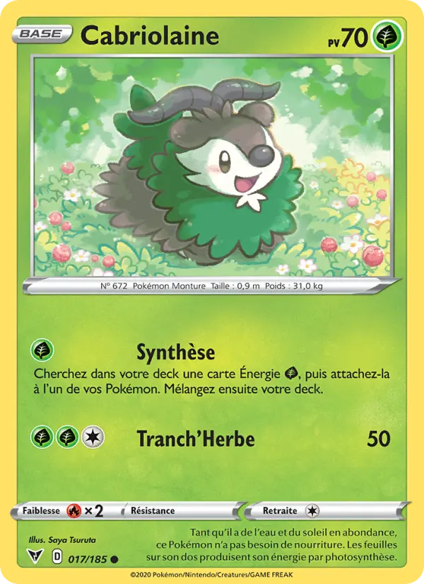Cabriolaine – carte Pokémon TCG Commune n°17
