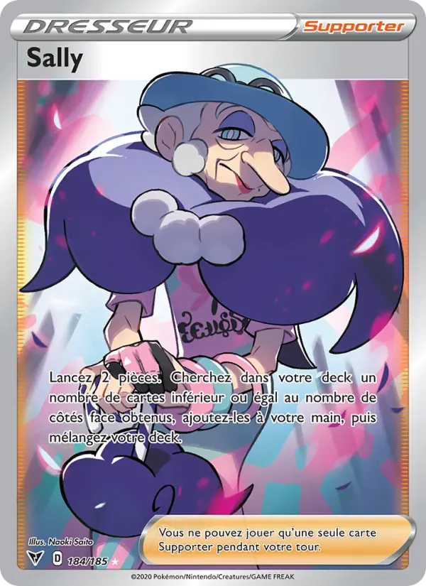 Sally – carte Pokémon TCG Ultra Rare n°184