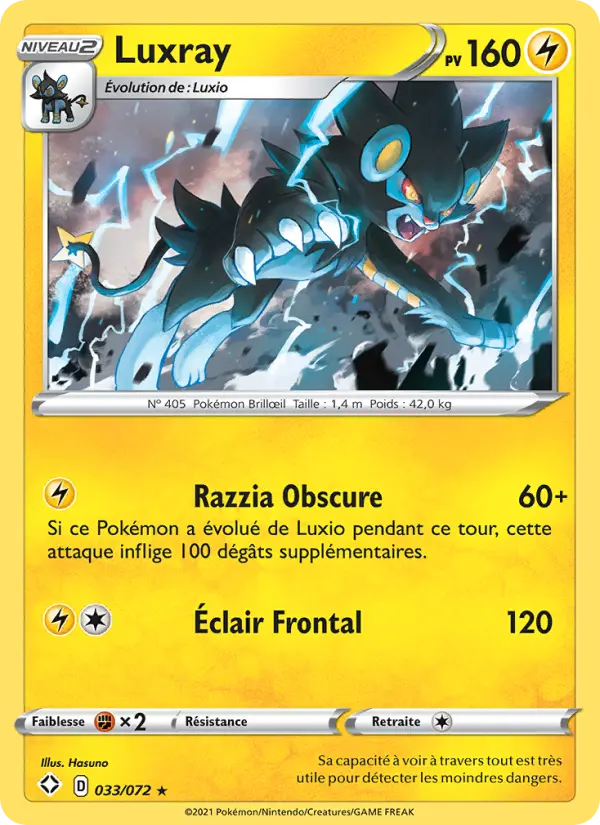 Luxray – carte Pokémon TCG Holo Rare n°33