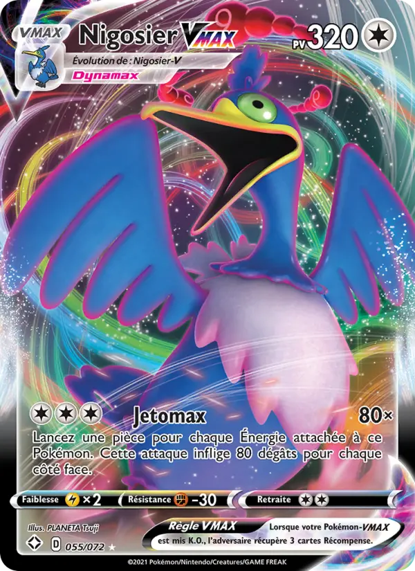 Nigosier VMAX – carte Pokémon TCG Holo Rare VMAX n°55