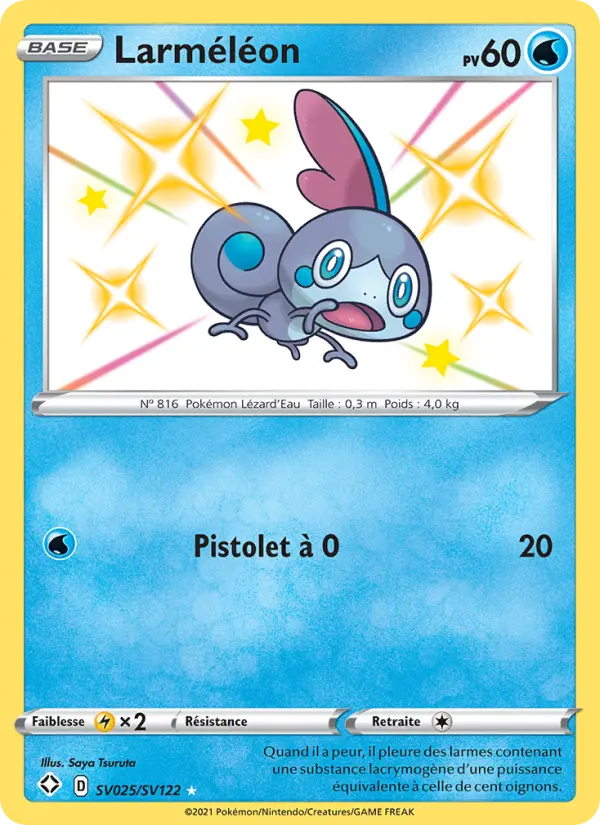 Larméléon – carte Pokémon TCG Shiny rare n°SV025