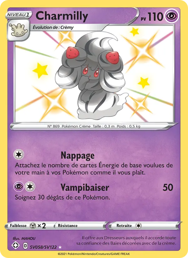 Charmilly – carte Pokémon TCG Shiny rare n°SV058