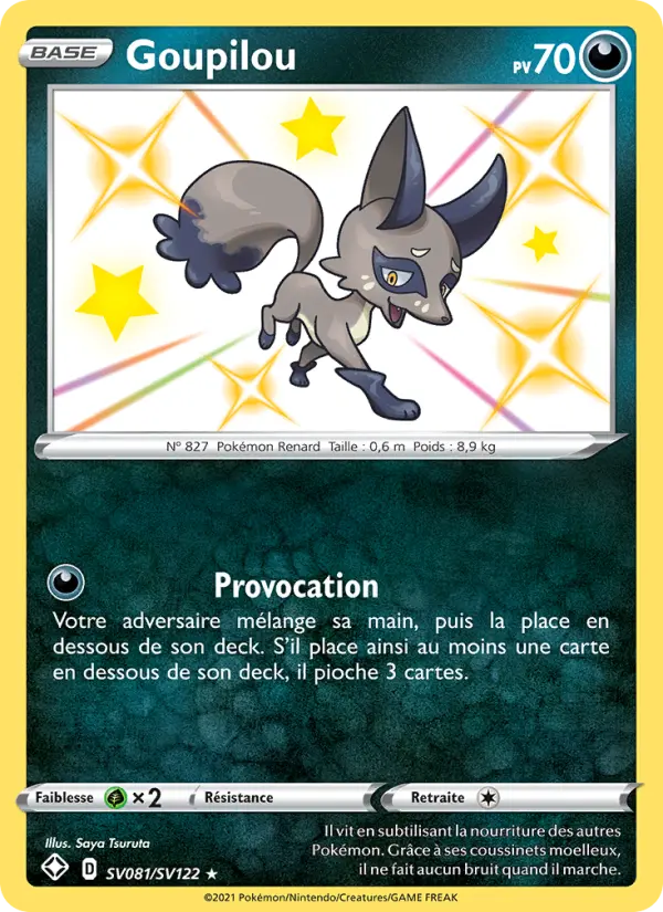 Goupilou – carte Pokémon TCG Shiny rare n°SV081