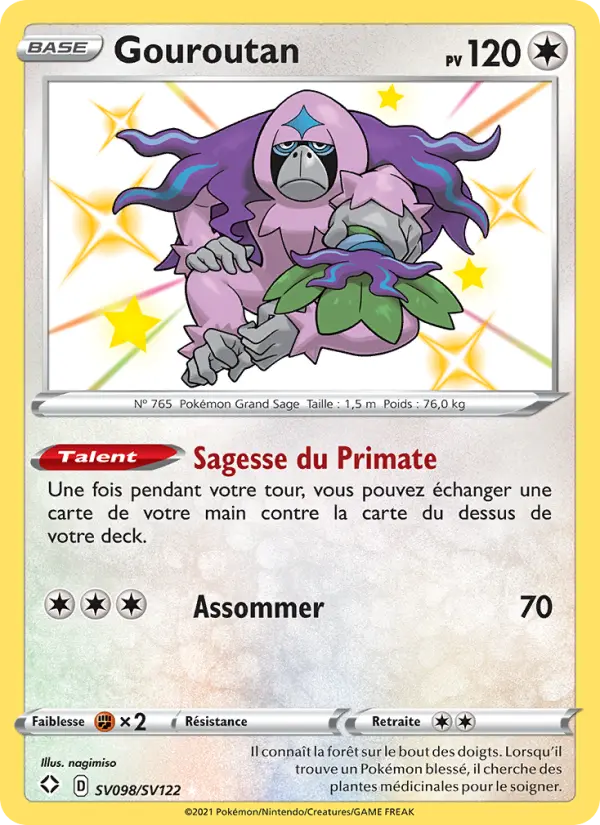 Gouroutan – carte Pokémon TCG Shiny rare n°SV098