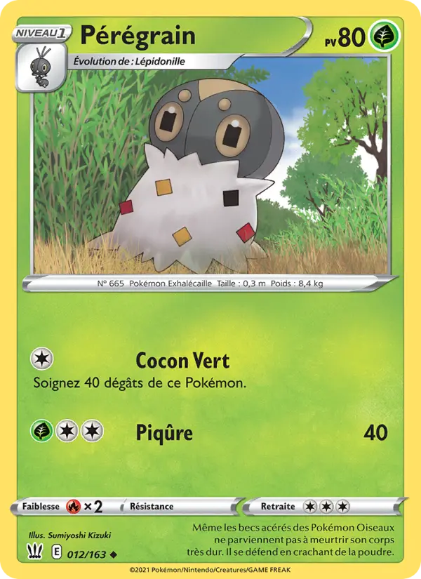 Pérégrain – carte Pokémon TCG Peu Commune n°12