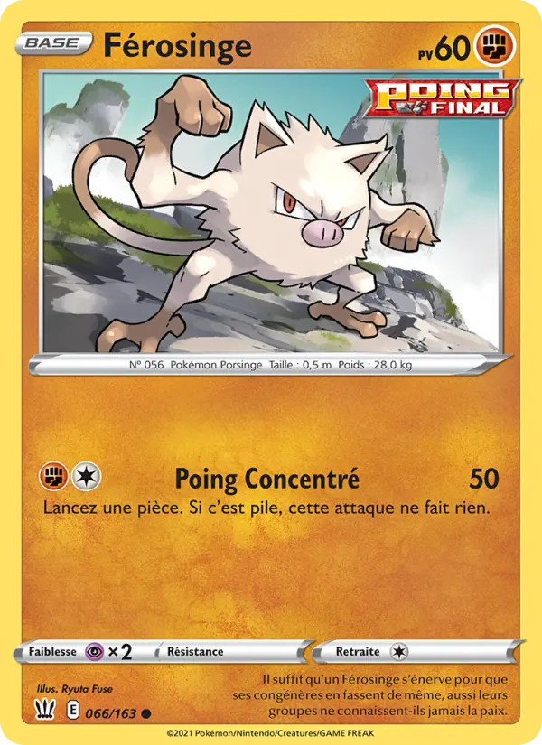 Férosinge – carte Pokémon TCG Commune n°66