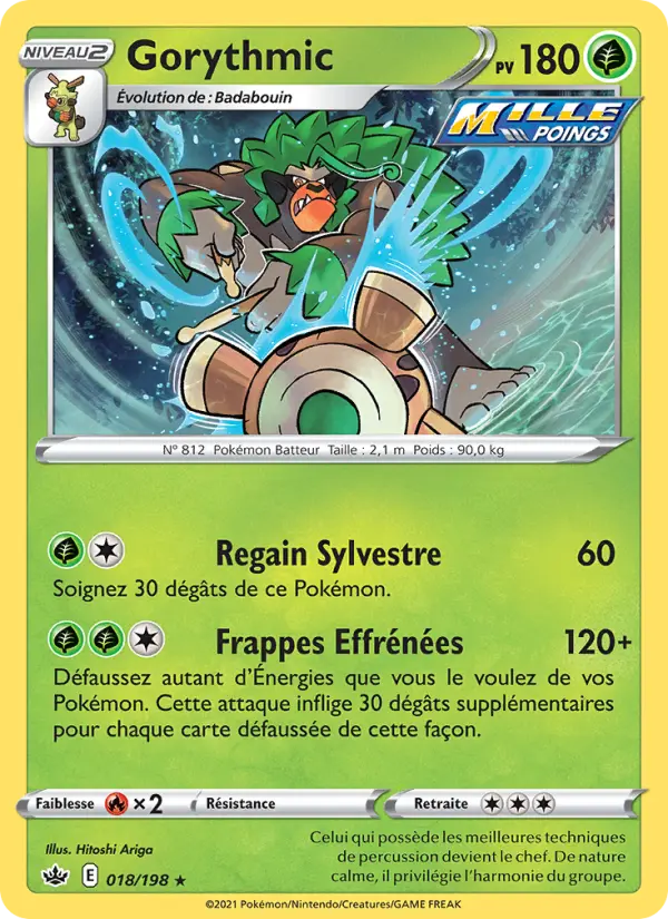 Gorythmic – carte Pokémon TCG Holo Rare n°18