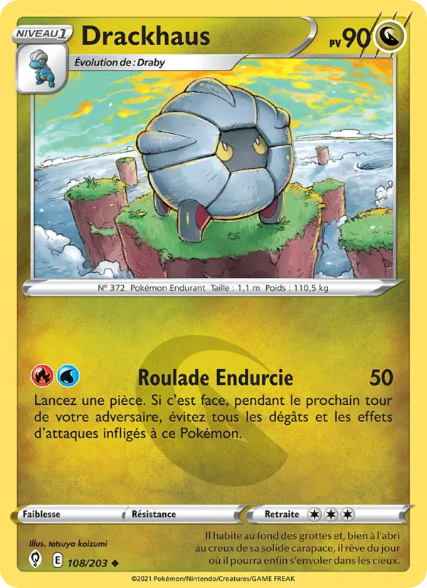 Drackhaus – carte Pokémon TCG Peu Commune n°108