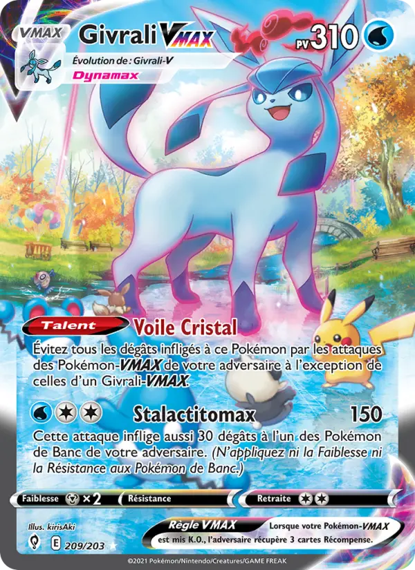 Givrali VMAX – carte Pokémon TCG Magnifique rare n°209