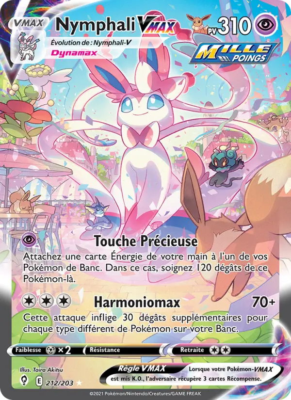 Nymphali VMAX – carte Pokémon TCG Magnifique rare n°212