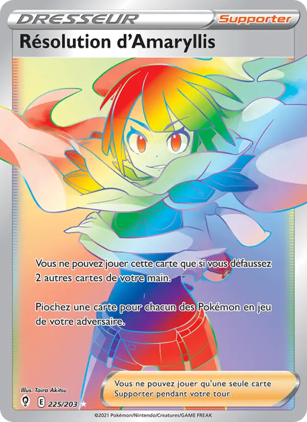 Résolution d'Amaryllis – carte Pokémon TCG Magnifique rare n°225