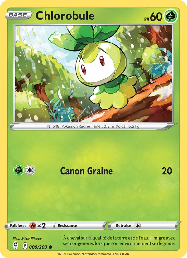 Chlorobule – carte Pokémon TCG Commune n°9
