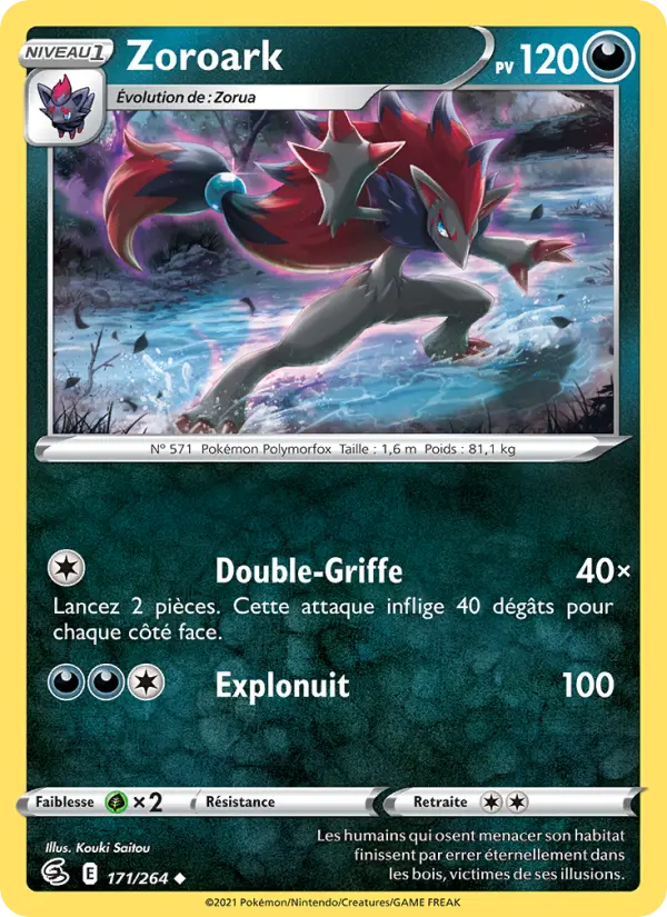Zoroark – carte Pokémon TCG Peu Commune n°171
