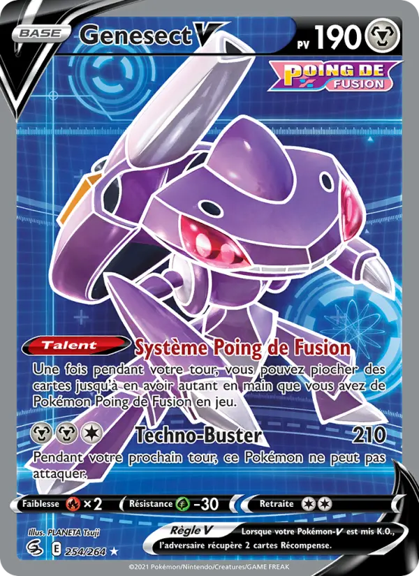 Genesect V – carte Pokémon TCG Ultra Rare n°254