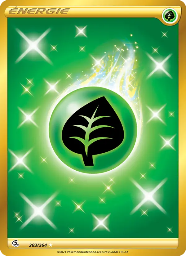 Énergie Plante – carte Pokémon TCG Magnifique rare n°283