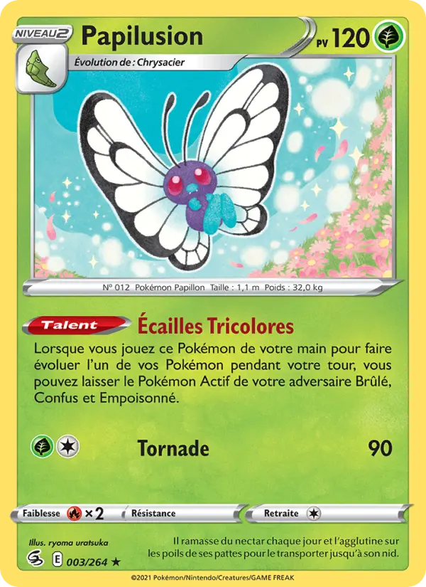 Papilusion – carte Pokémon TCG Holo Rare n°3