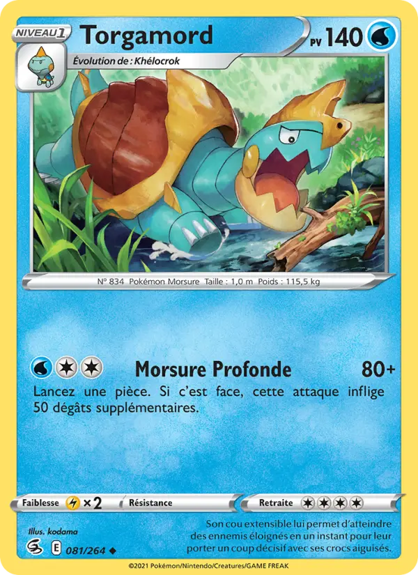 Torgamord – carte Pokémon TCG Peu Commune n°81