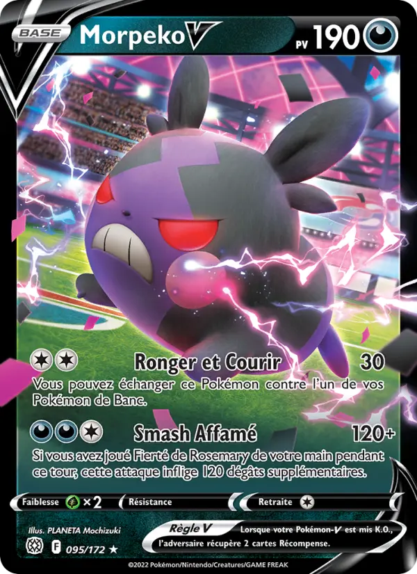Morpeko V – carte Pokémon TCG Holo Rare V n°095