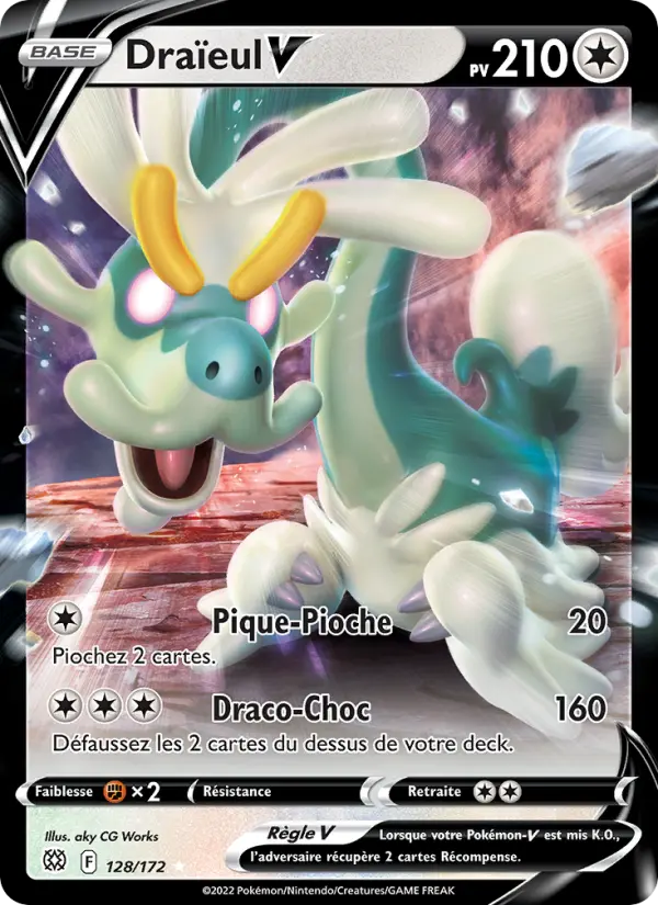 Draïeul V – carte Pokémon TCG Holo Rare V n°128