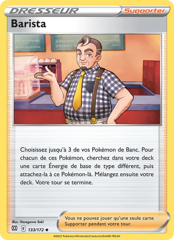 Barista – carte Pokémon TCG Peu Commune n°133