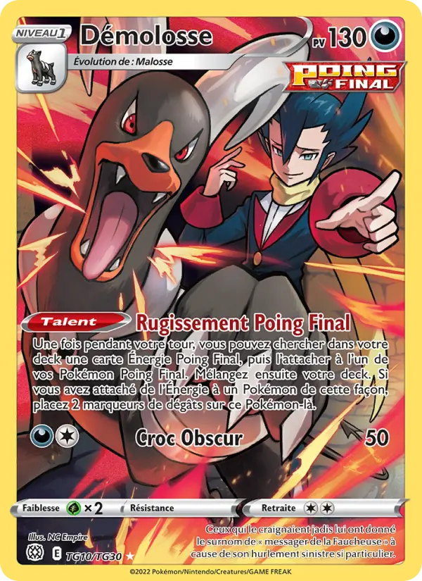 Démolosse – carte Pokémon TCG Rare n°TG10