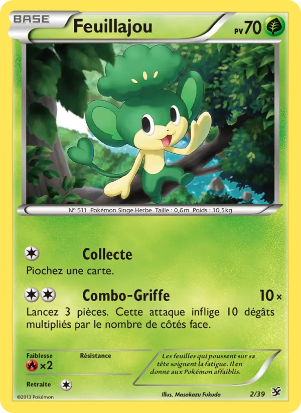 Feuillajou – carte Pokémon TCG Sans Rareté n°2