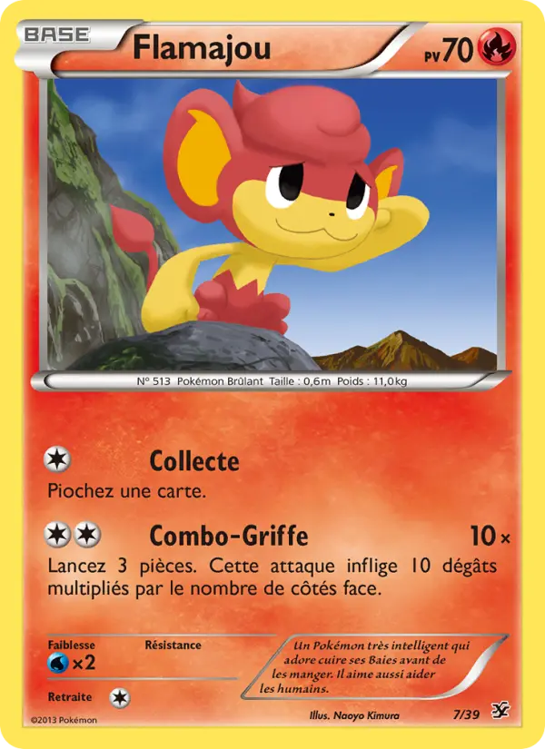 Flamajou – carte Pokémon TCG Sans Rareté n°7