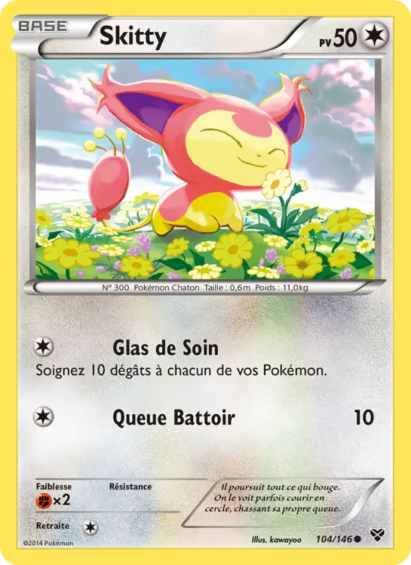 Skitty – carte Pokémon TCG Commune n°104