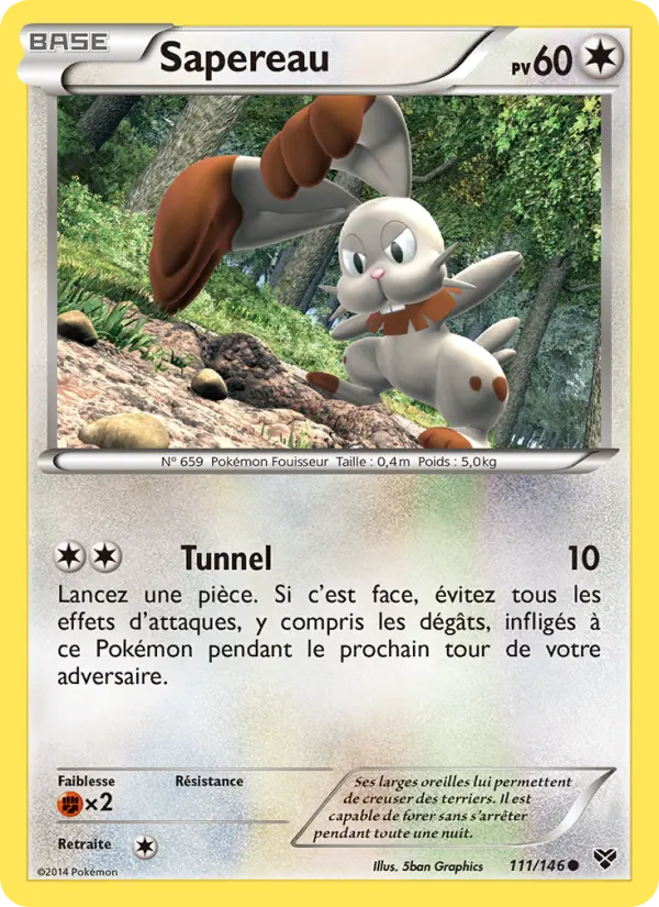 Sapereau – carte Pokémon TCG Commune n°111