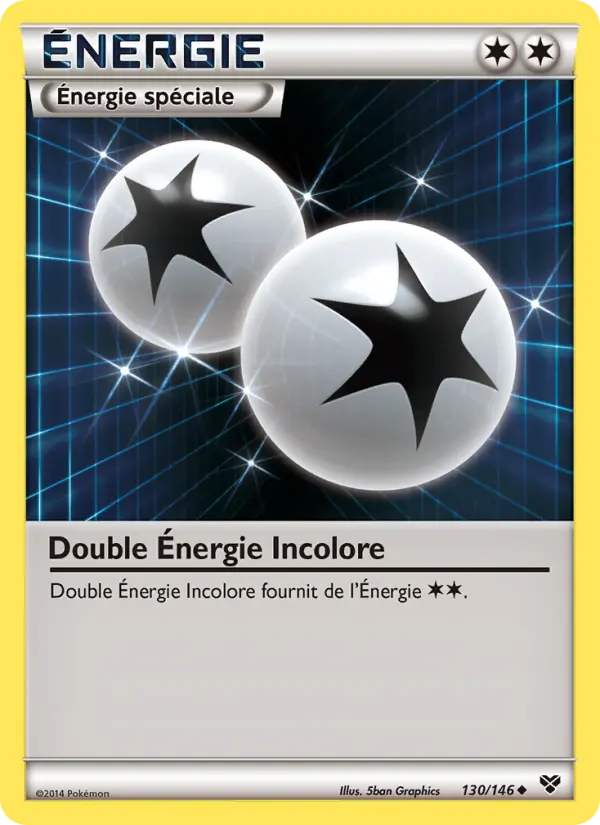 Double Énergie Incolore – carte Pokémon TCG Peu Commune n°130