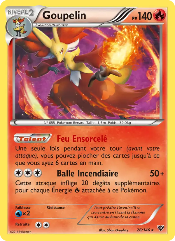Goupelin – carte Pokémon TCG Rare n°26