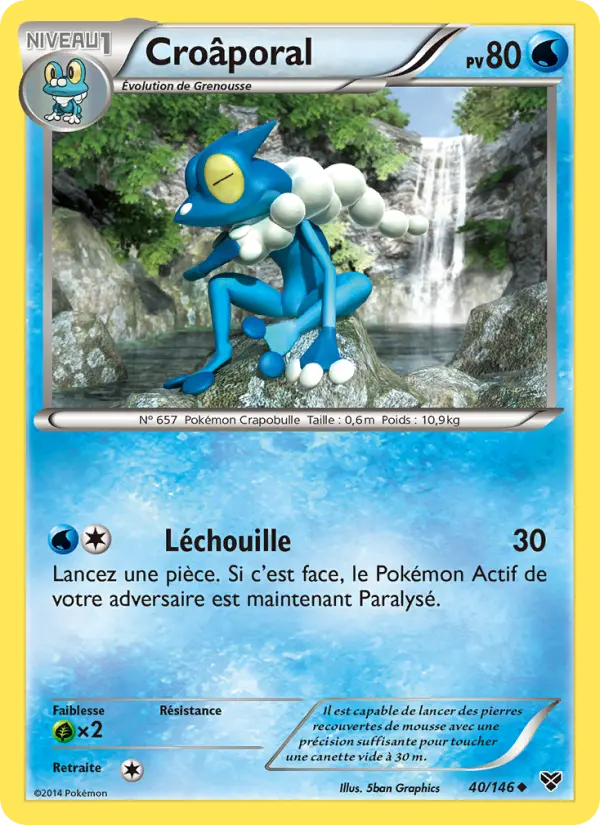 Croâporal – carte Pokémon TCG Peu Commune n°40